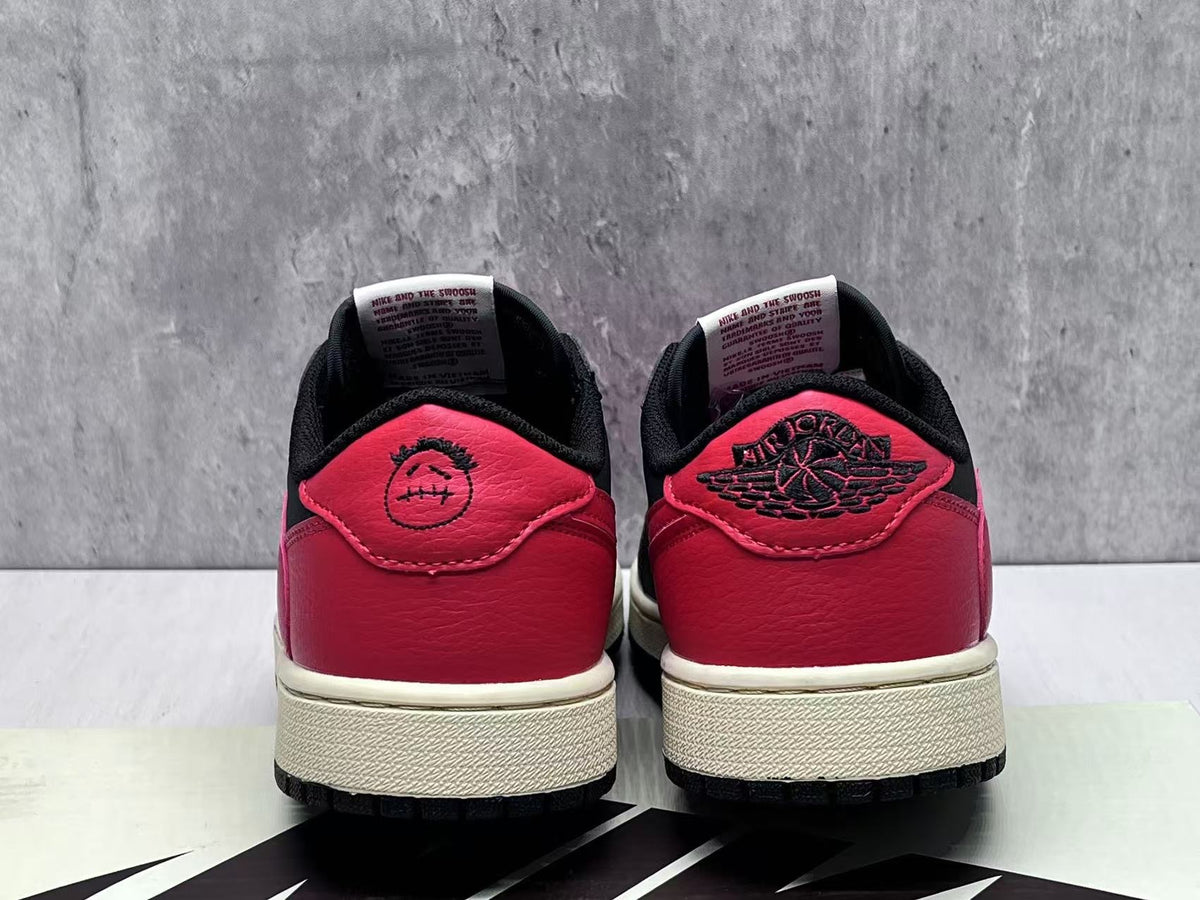 Travis Scott x Air Jordan 1 Low OG SP Black & Red