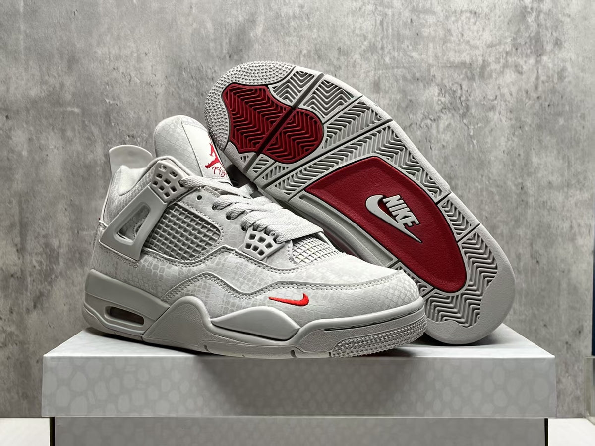 Nigel Sylvester x Air Jordan 4 Grey Mamba Sneakers