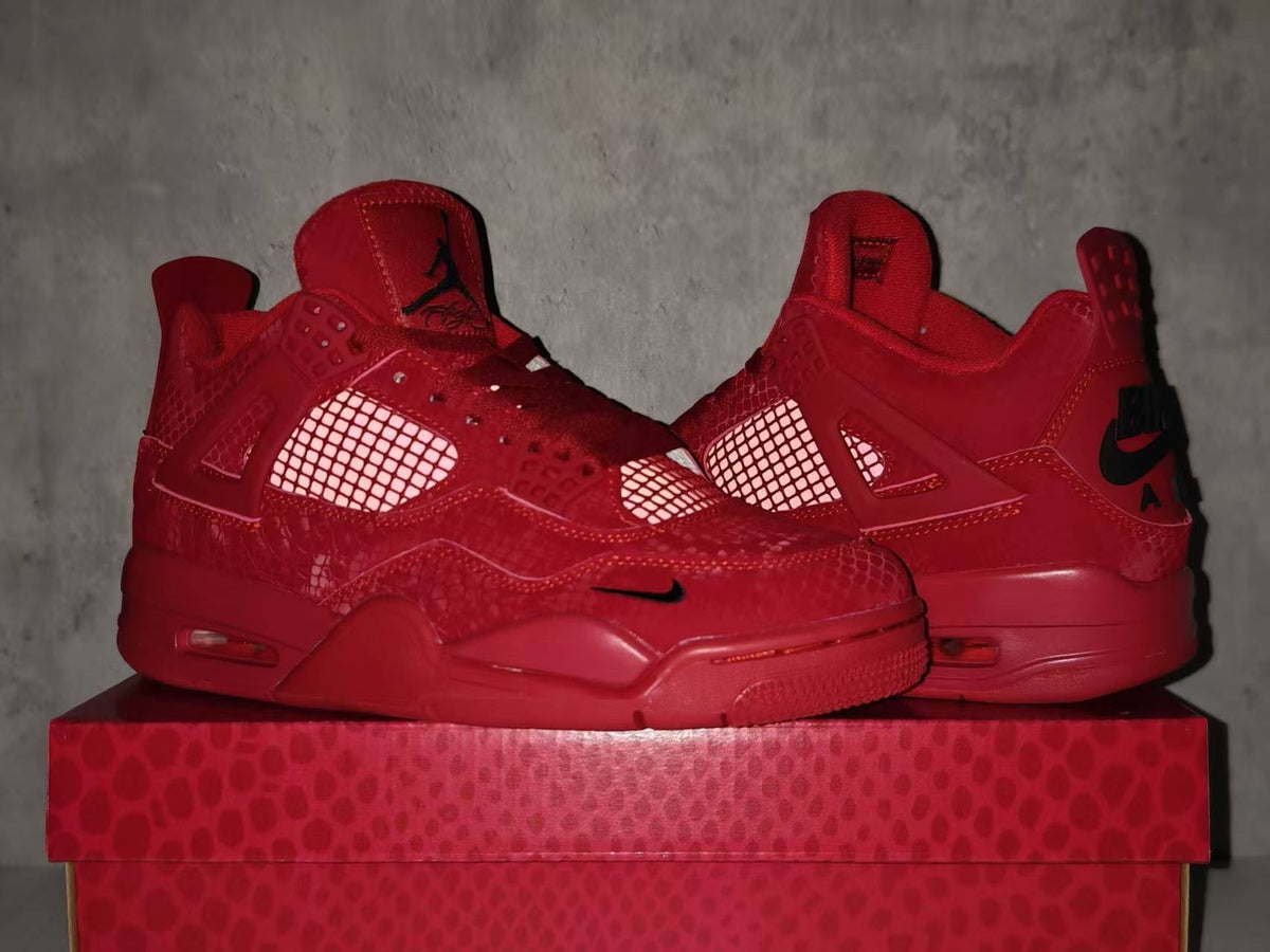 Nigel Sylvester x Air Jordan 4 Red Mamba Sneakers