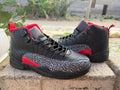 Air Jordan 12 Black Pattern Sneakers