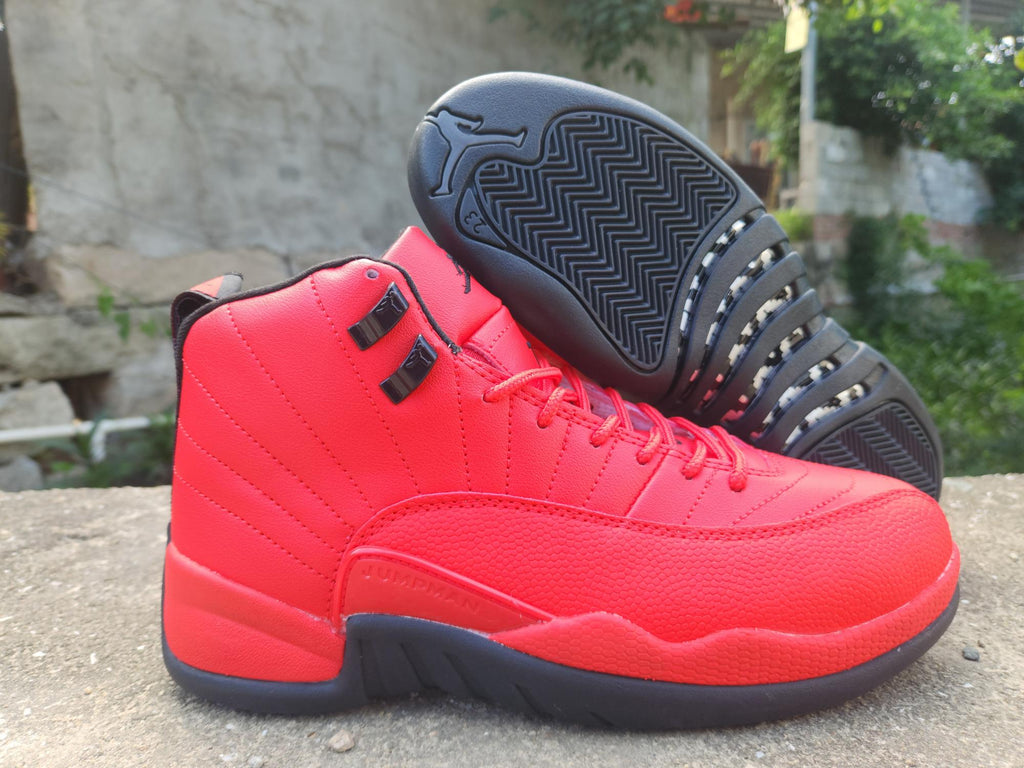 Air Jordan 12 Retro Black & Red Sneakers