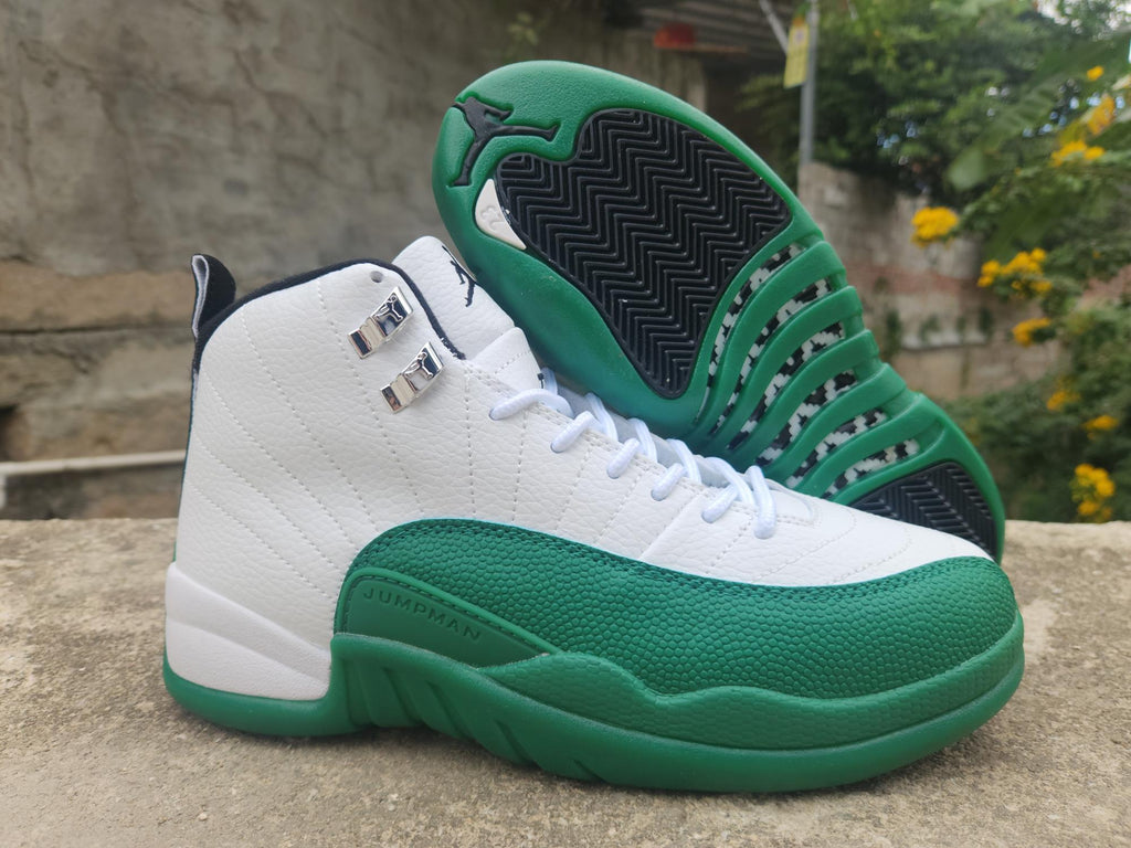 Air Jordan 12 Retro Summit White & Gorge Green CT8013-103