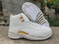 Air Jordan 12 Grey & Gold Sneakers