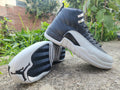 Air Jordan 12 Black & Light Grey Sneakers