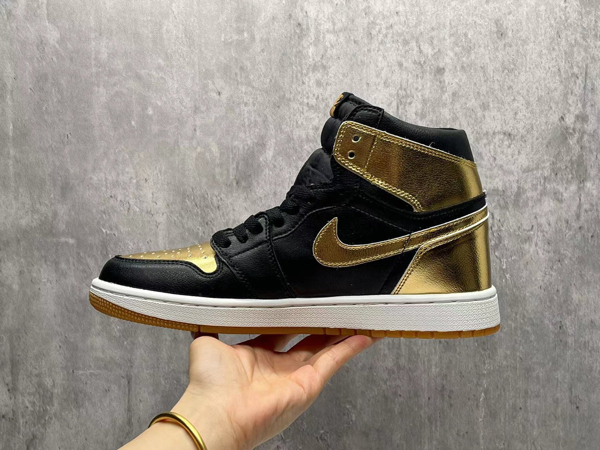 Air Jordan 1 Black & Gold Sneakers