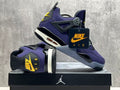 Air Jordan 4 Purple & Gold Lakers Sneakers