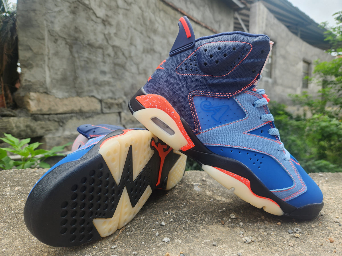 Awake NY x Air Jordan 6 “Midnight Navy” Denim Sneakers
