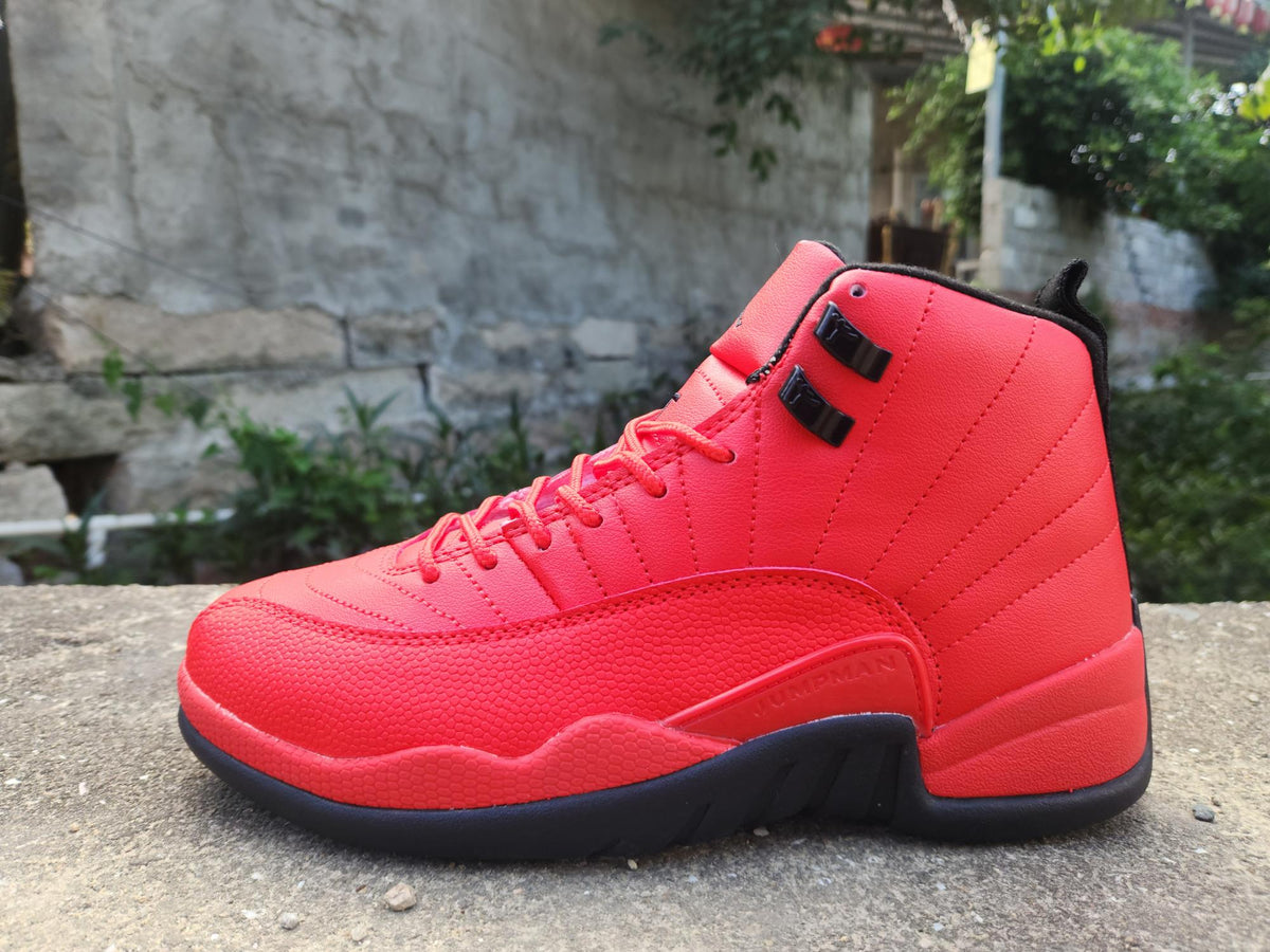 Air Jordan 12 Retro Black & Red Sneakers