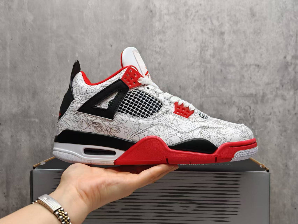 Air Jordan 4 White Laser Sneakers