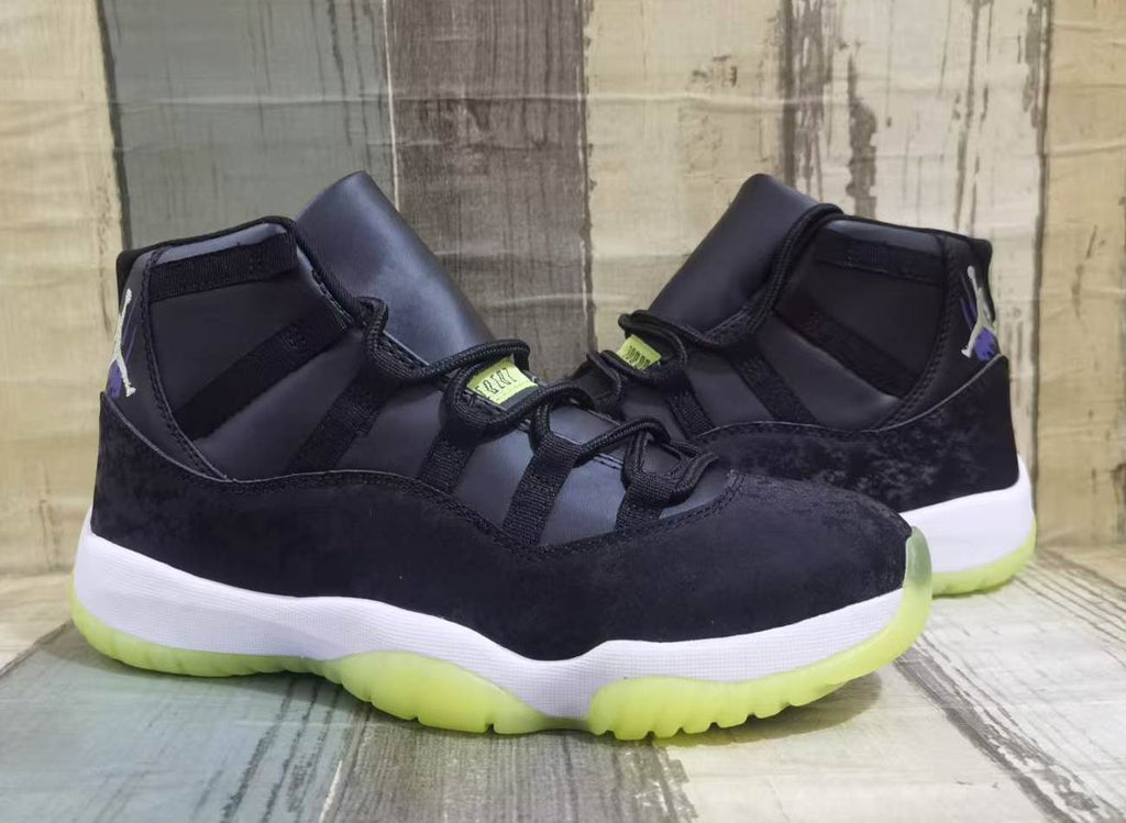 Air Jordan 11 Retro Halloween Black & Barely Volt IB1378-001