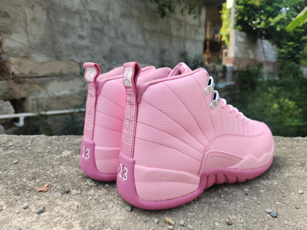 Air Jordan 12 Retro Valentine White & Vivid Pink Sneakers