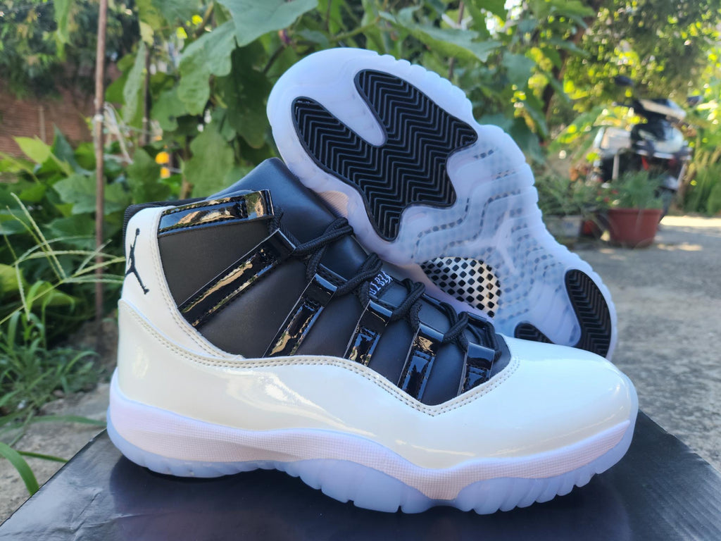 Air Jordan 11 New White & Black Sneakers