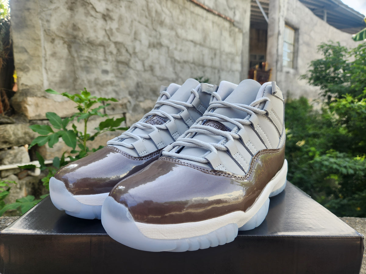 Air Jordan 11 Brown & Gray Sneakers