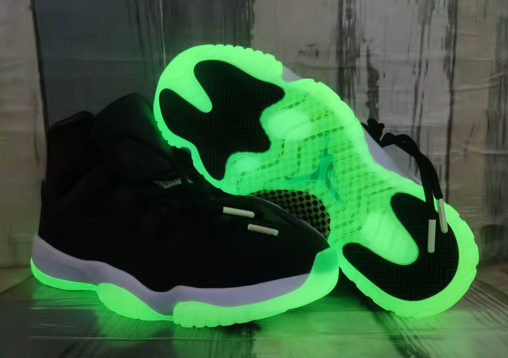 Air Jordan 11 Retro Halloween Black & Barely Volt IB1378-001