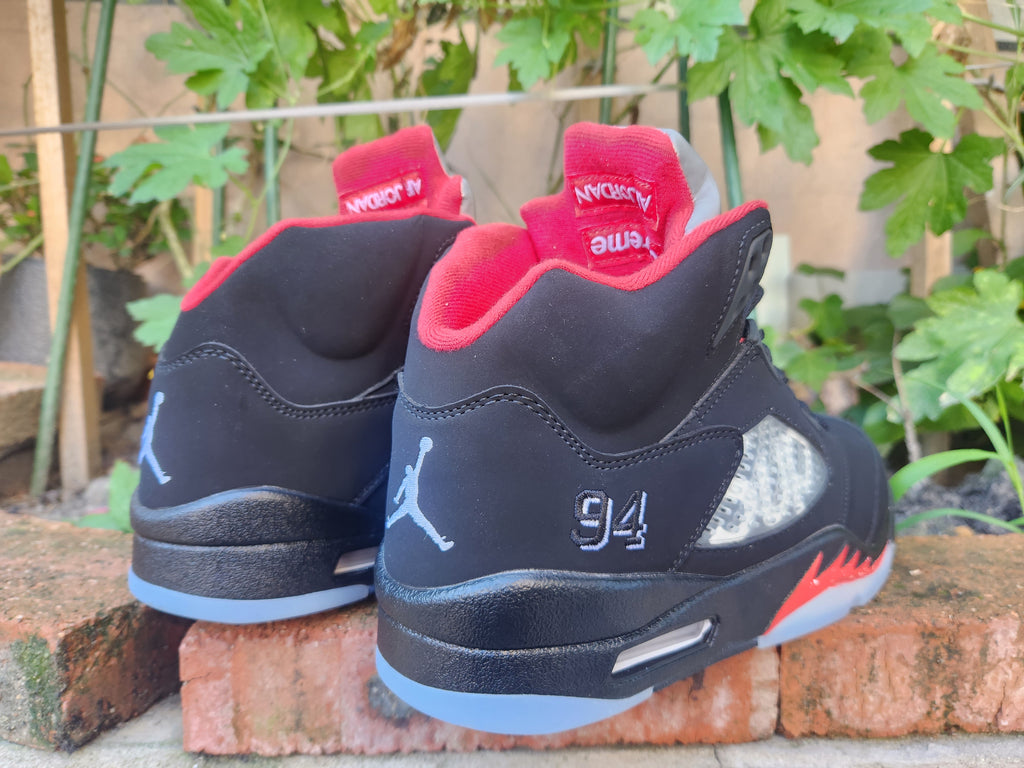 Air Jordan 5 SUP Black & Red Sneakers
