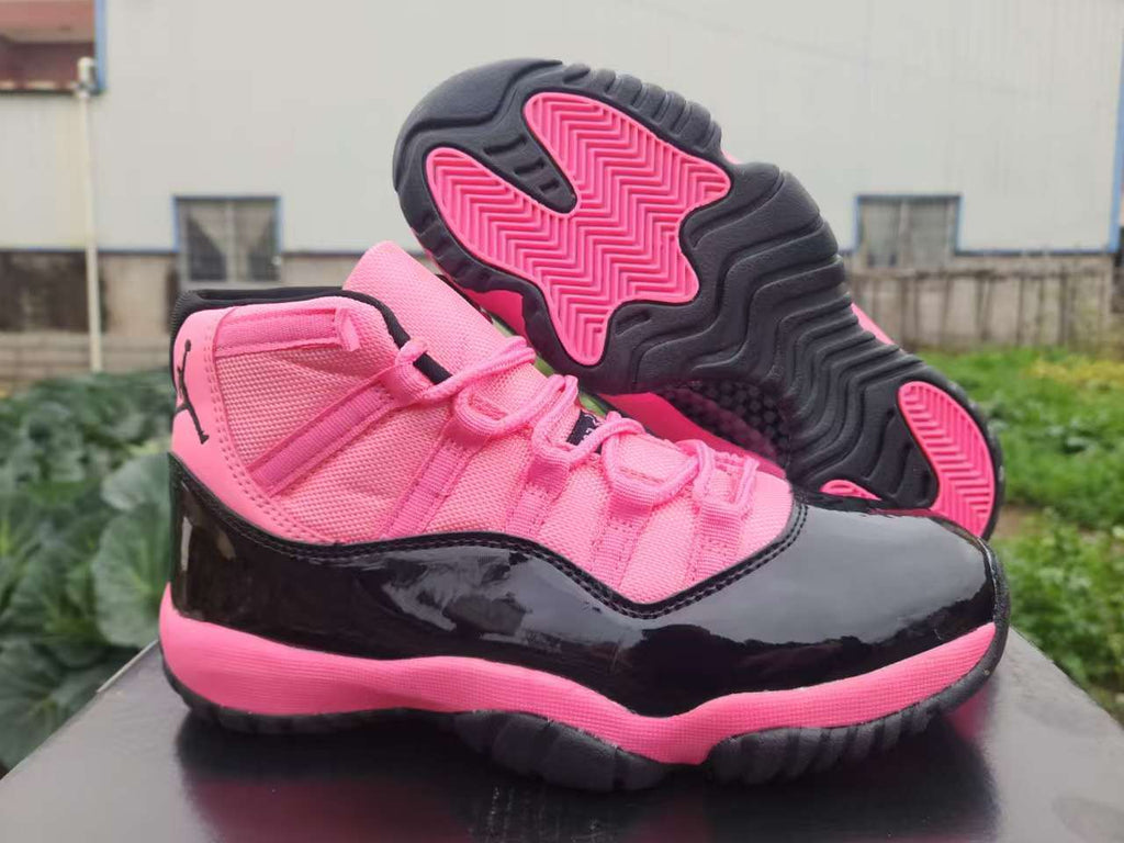 Air Jordan 11 Retro Black & Pink Sneakers