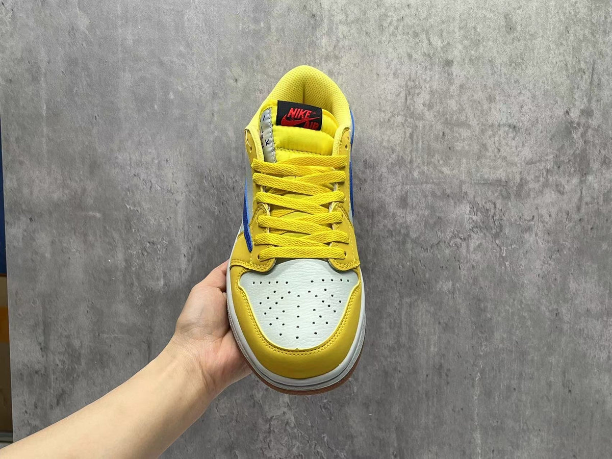 Travis Scott x Air Jordan 1 Low OG SP White & Yellow 8.0