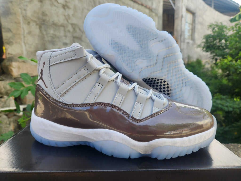 Air Jordan 11 Brown & Gray Sneakers