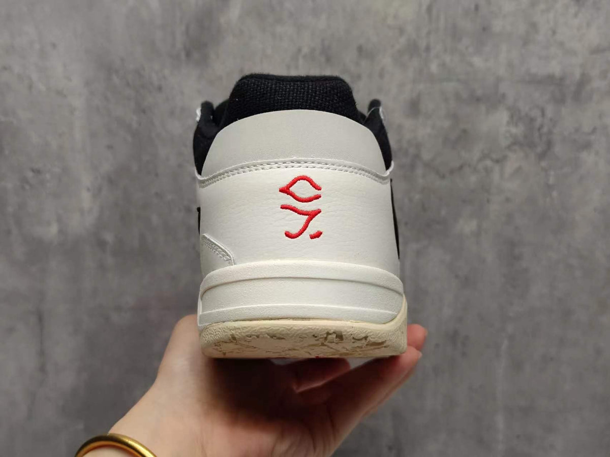 Travis Scott x Air Jordan 1 Low White Green & Black Sneakers