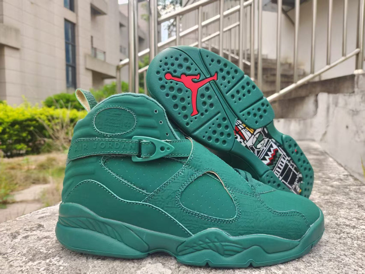 Air Jordan 8 Dark Green Sneakers