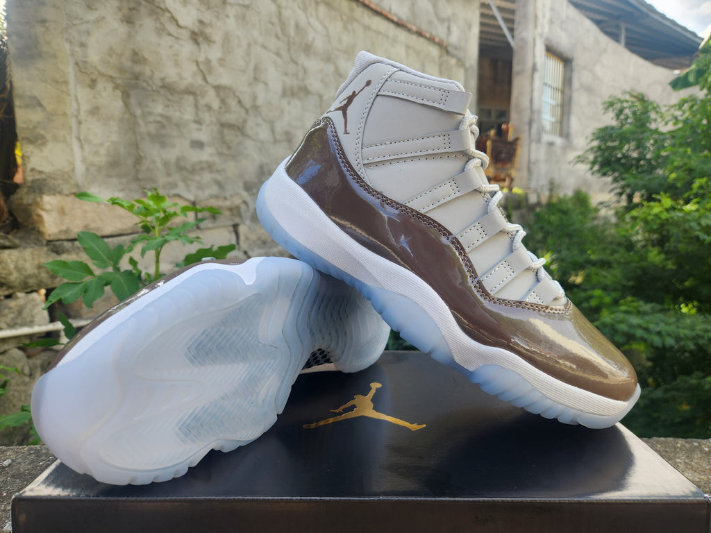 Air Jordan 11 Brown & Gray Sneakers