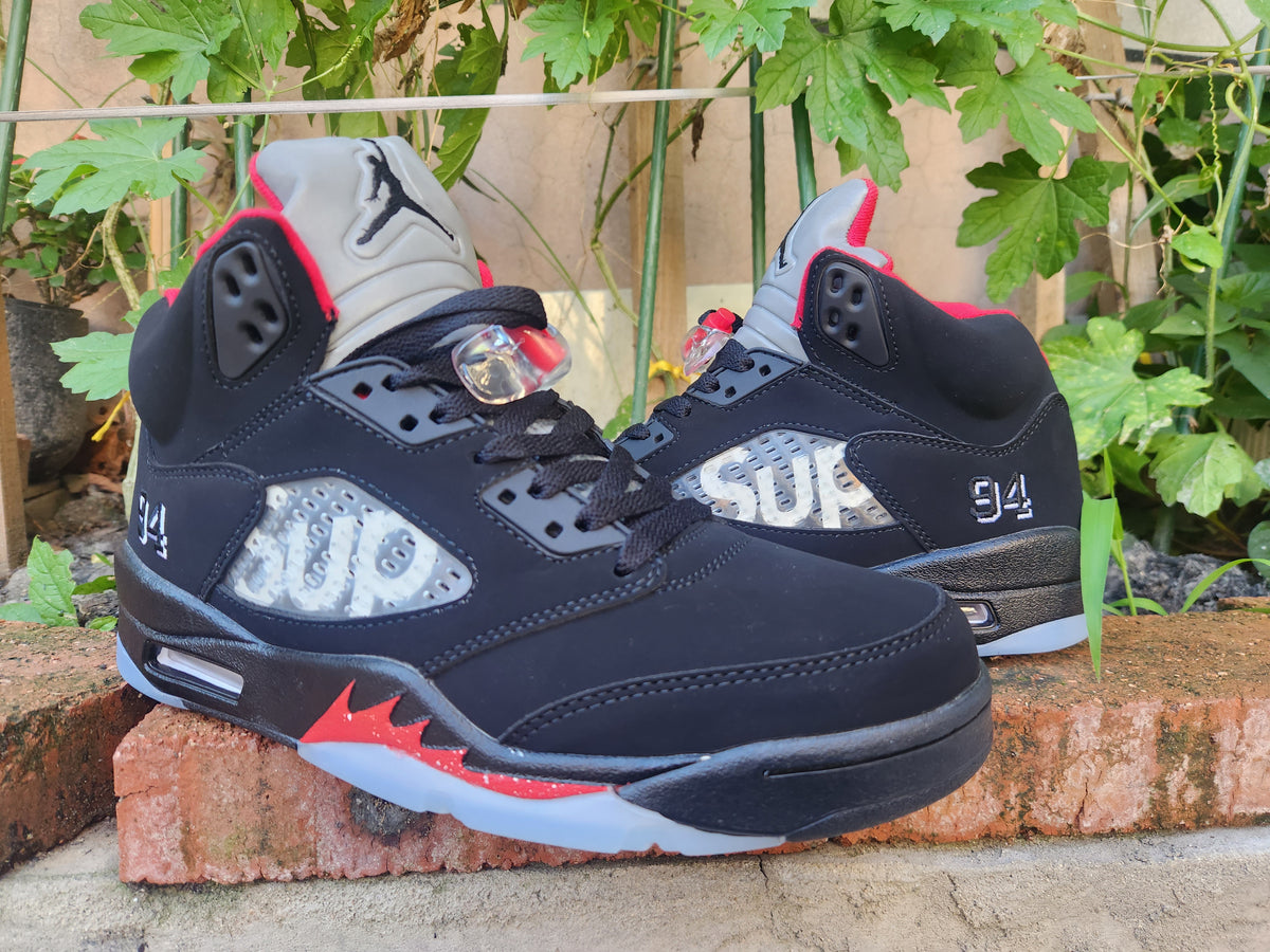 Air Jordan 5 SUP Black & Red Sneakers