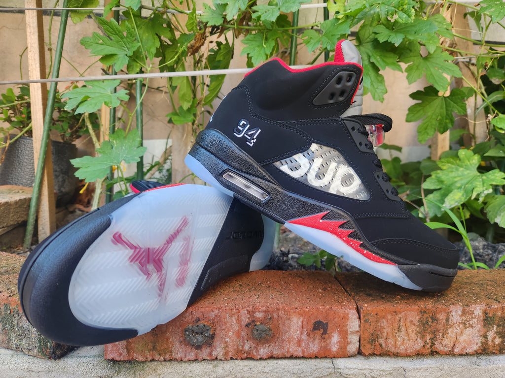 Air Jordan 5 SUP Black & Red Sneakers