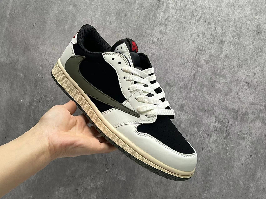 Travis Scott x Air Jordan 1 Low OG SP Black & Olive 5.0