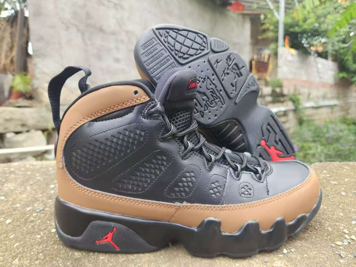 Air Jordan 9 Black & Red / Black & Brown Sneakers