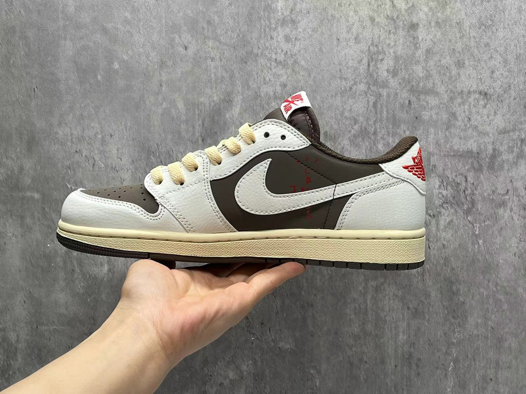 Travis Scott x Air Jordan 1 Low OG SP White & Brown
