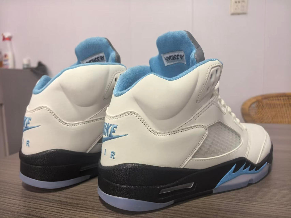 Air Jordan 5 Deep Pink & Blue Sneakers