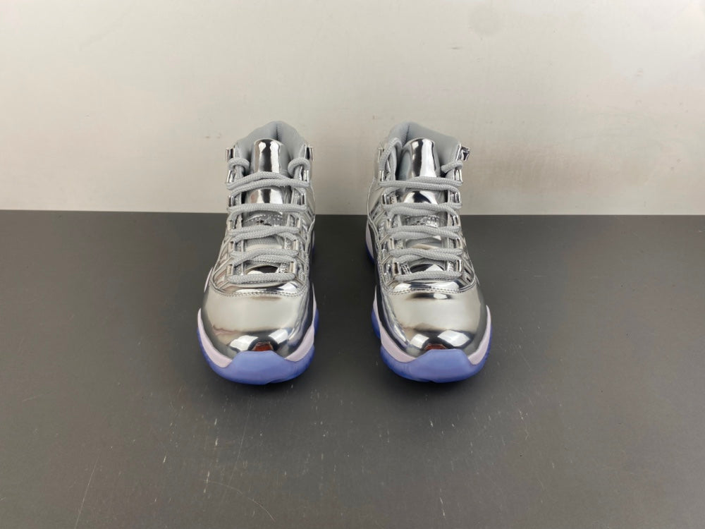 Air Jordan 11 Silver Patent Leather Sneakers