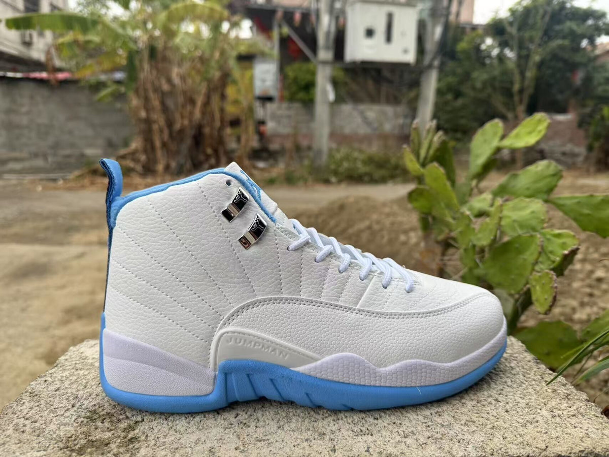 Air Jordan 12 Retro White & Jade Sneakers (Regular Batch)