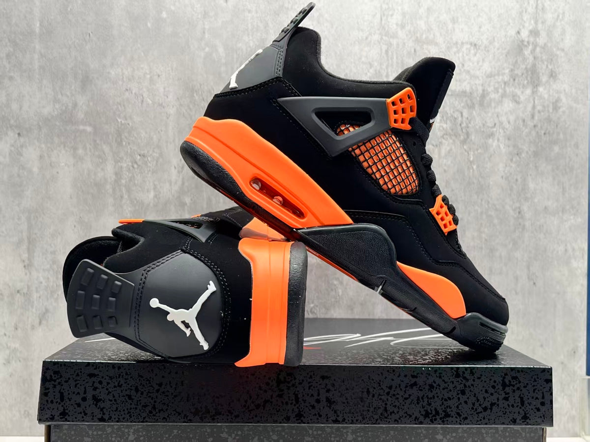 Air Jordan 4 Orange Thunder Sneakers