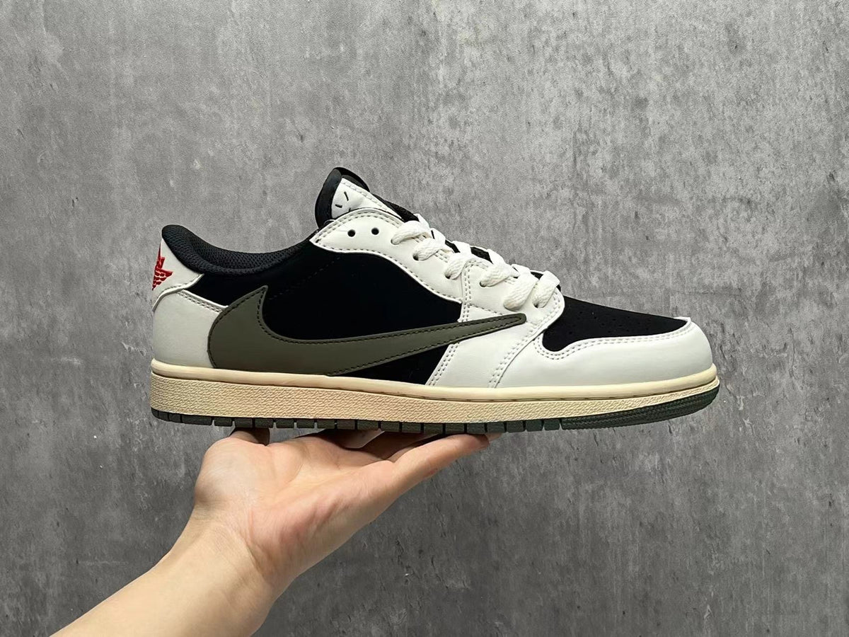 Travis Scott x Air Jordan 1 Low OG SP Black & Olive 5.0