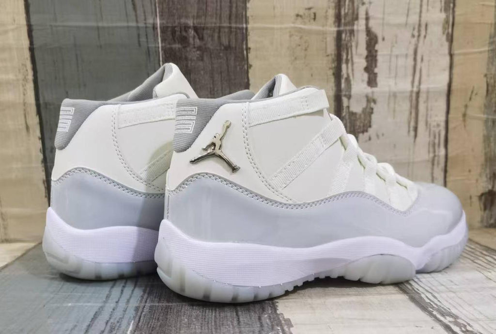 Air Jordan 11 Retro Off-White & Gray Unisex Sneakers