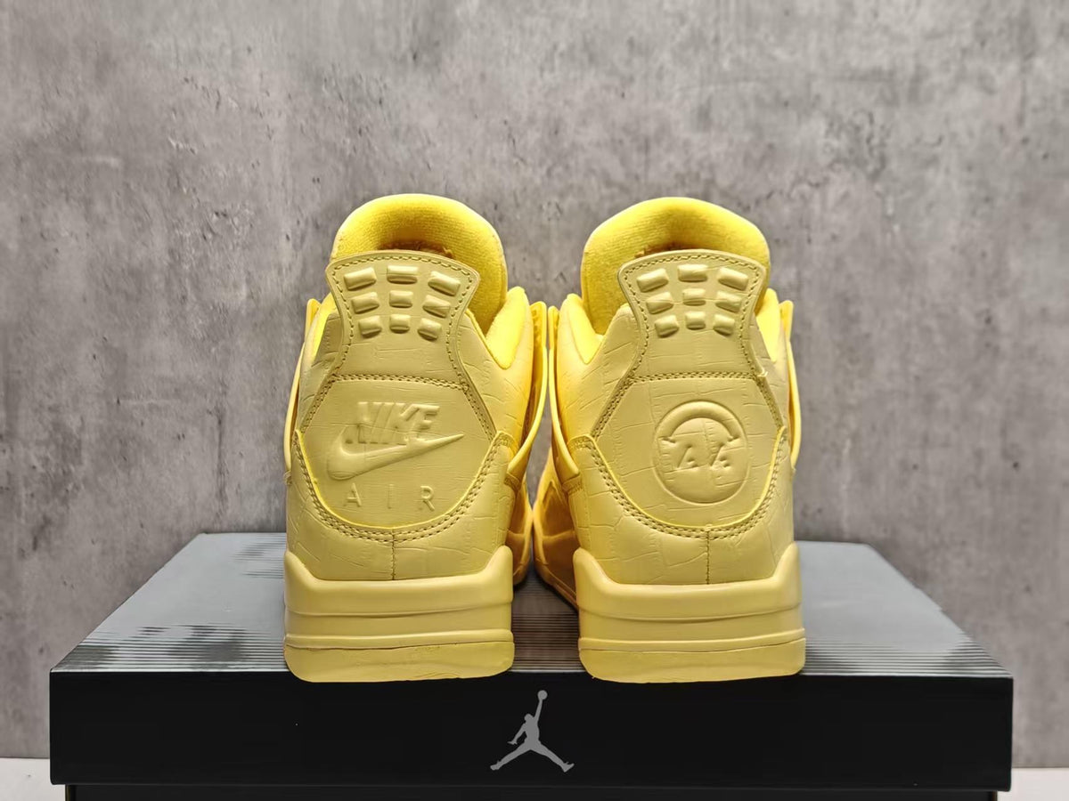 Air Jordan 4 Lemonade Cream Yellow Sneakers