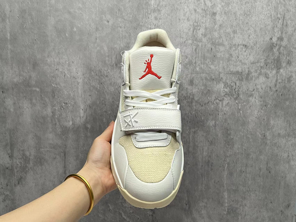 Travis Scott x Air Jordan 1 Low Cream & Yellow Sneakers