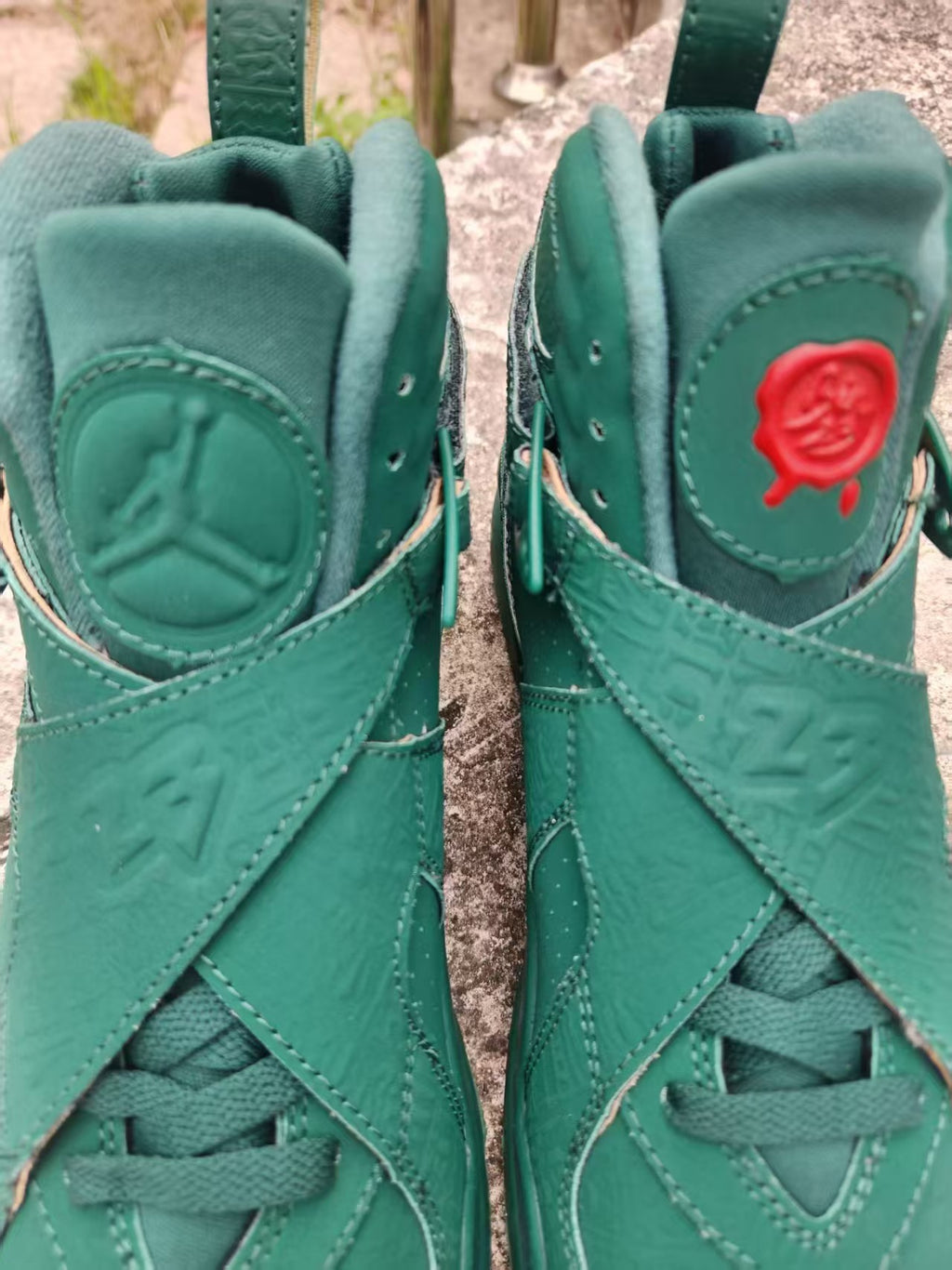 Air Jordan 8 Dark Green Sneakers