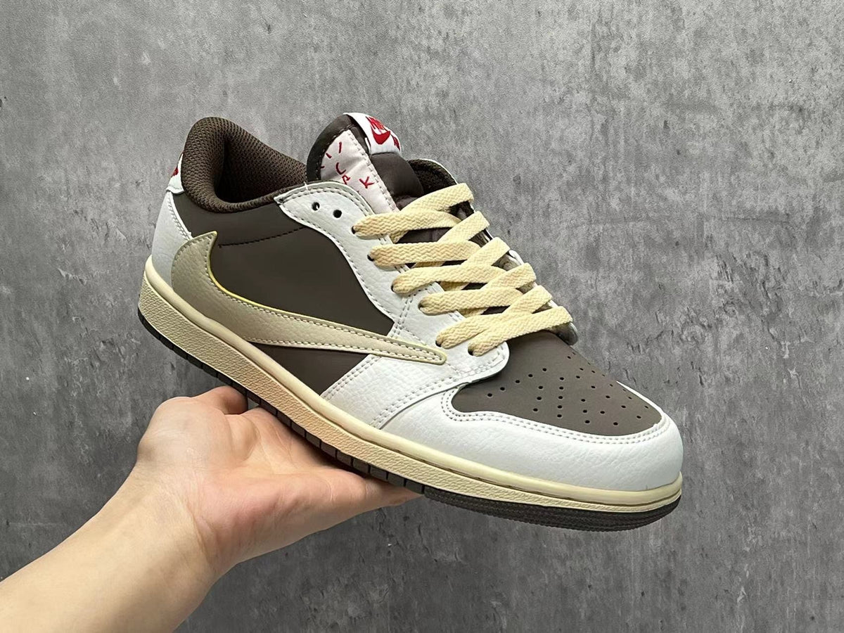 Travis Scott x Air Jordan 1 Low OG SP White & Brown