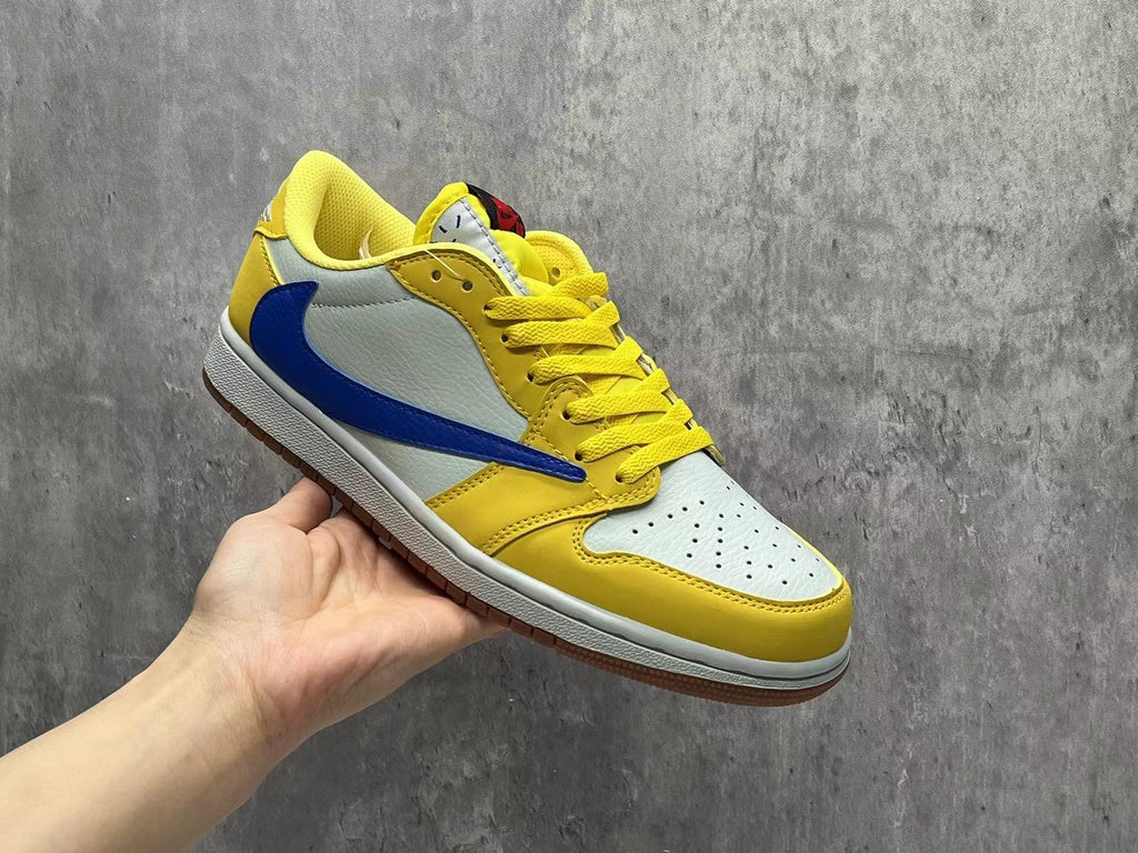Travis Scott x Air Jordan 1 Low OG SP White & Yellow 8.0